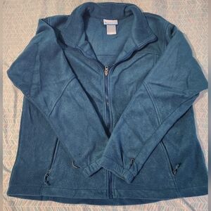 Womens Colimbia Blue Zip-Up Fleece Jacket